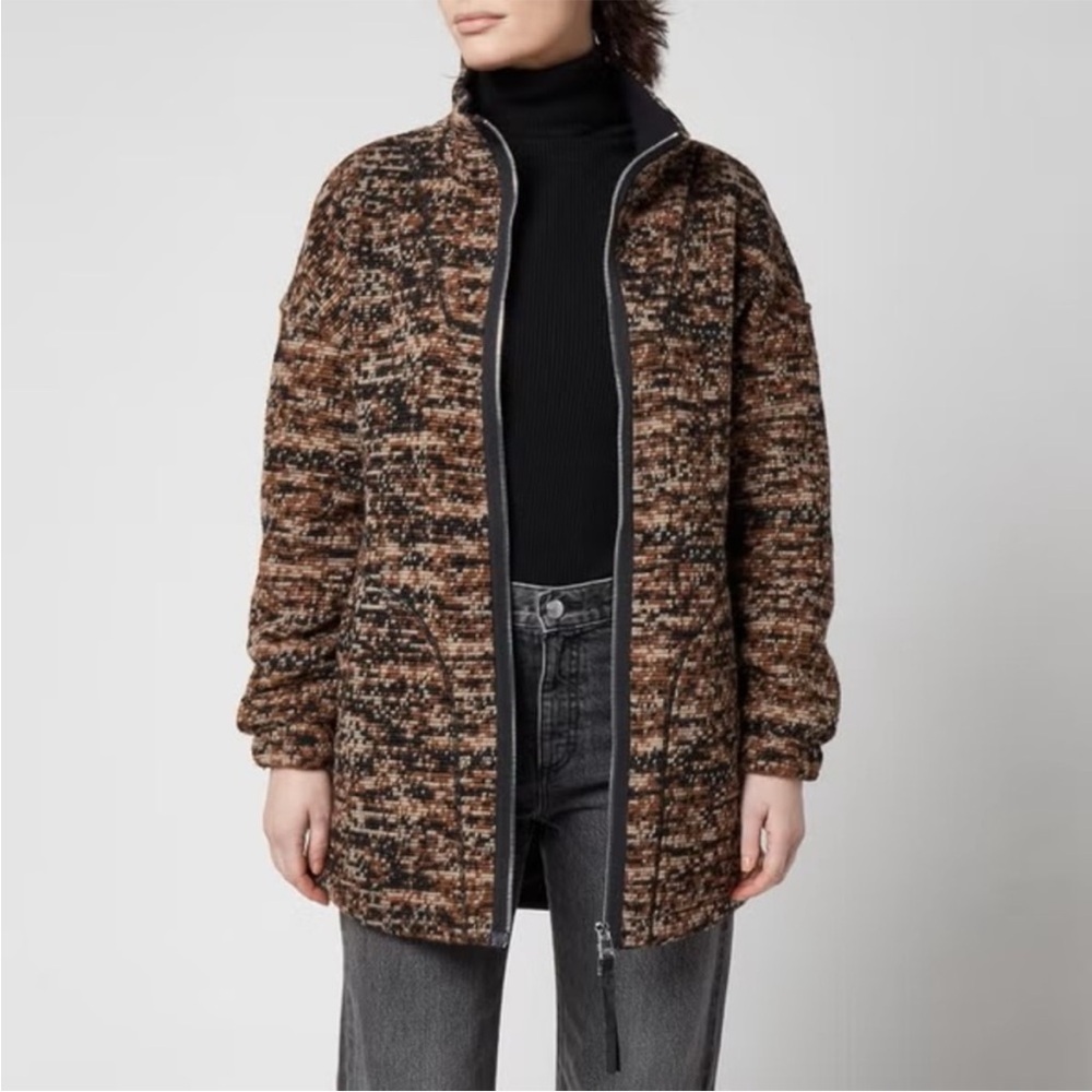 Varley Brown Sticked Jacket